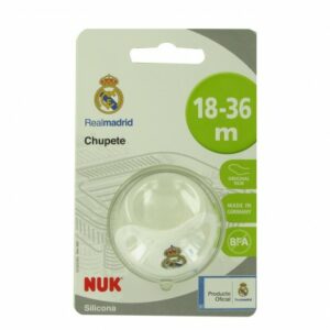 181753 - CHUPETE SILICONA NUK REAL MADRID 18- 36